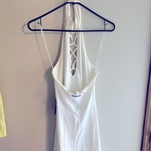 Halter express dress white
